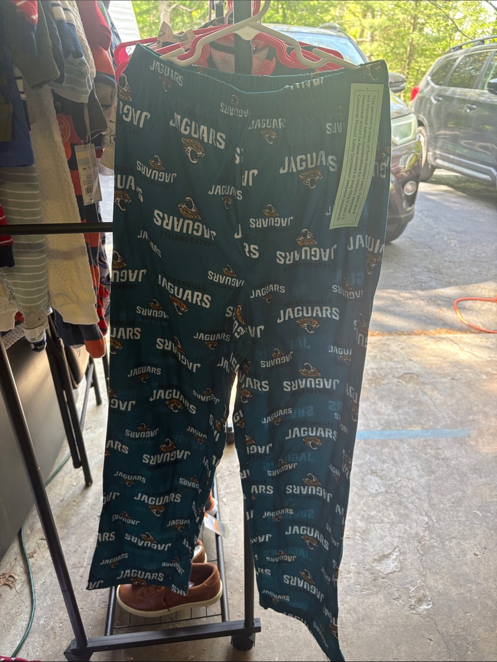 NFL Jacksonville Jaguars Green and Gold Kids Pajama Pants